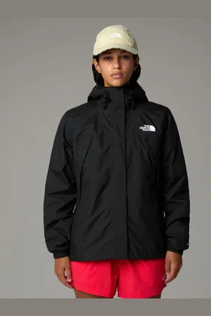 The North Face Black/chrome Womens Antora Waterproof Jacket XL