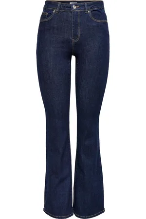ONLY Blue Wauw High Waisted Comfort Stretch Flared Jeans AU 10