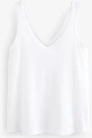 Next White Modal Slouch Vest L Petite