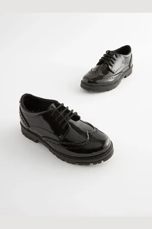 Next Wide Fit (G) School Leather Chunky Lace-Up Brogues AU 13 (EU 32)