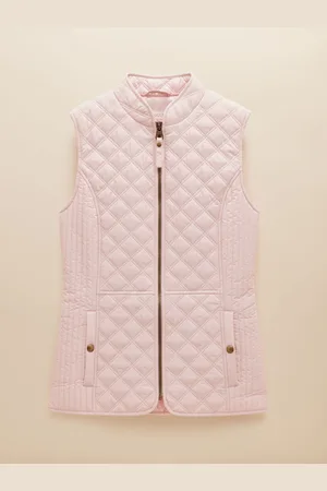 Joules Minx Pink Showerproof Diamond Quilted Gilet AU 18