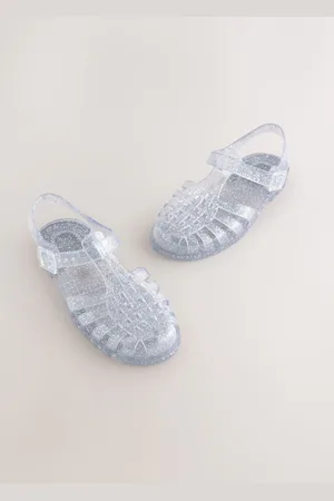 Next Silver Glitter Jelly Sandals AU 5 (EU 38)