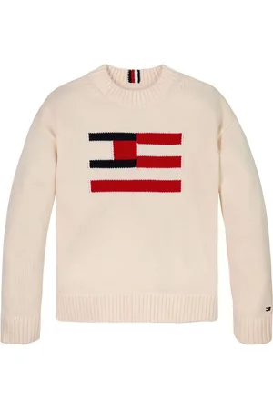Tommy Hilfiger Cream Flag 100% Cotton Jumper 5 Years (110cm)