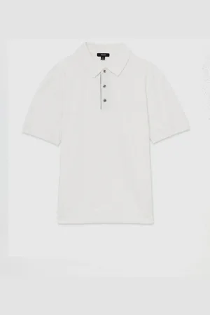 Reiss Finch Contrast Placket Polo Shirt With Cotton S