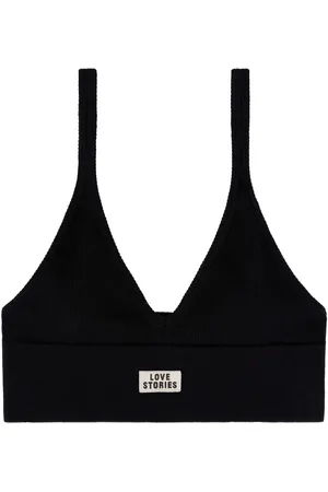 LOVE Stories Black Posey Stylish Sporty Bralette S