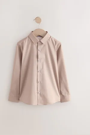 Next Long Sleeve Long Sleeves Smart Trimmed Shirt (3-16yrs) 14 Years (164cm)
