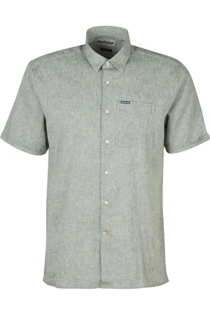 Barbour Nelson Linen Blend Short Sleeve Shirt 3XL