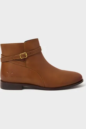 J.Crew Brown Buckle Flat Boots AU 9 (EU 40)