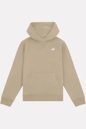 New Balance Orange Small Boys Brush Back Logo Hoodie 8