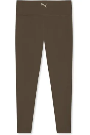 PUMA Brown Womens Train High-waist Full Length Tights M