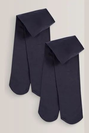 Next Navy Blue Regular Length 2 Pack 80 Denier School Tights 11