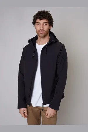 Threadbare Black Showerproof Fleece Lined Hooded Jacket XXL