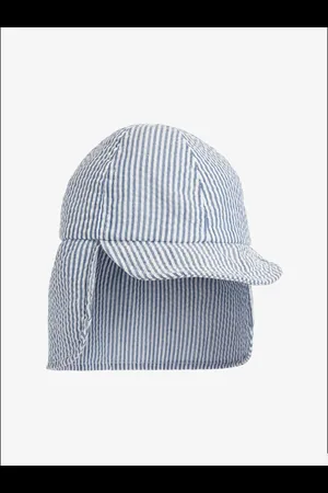 Next Blue/White Stripe Legionnaire 100% Cotton Hat (3mths-10yrs) 3