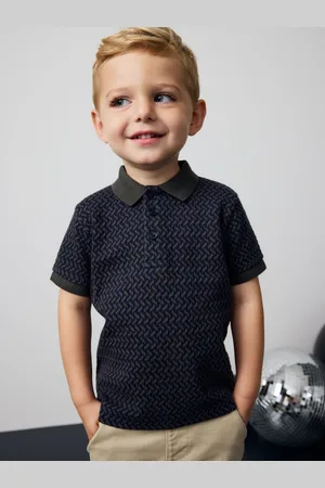 Next Short Sleeve Textured Polo Shirt (3mths-7yrs) 12