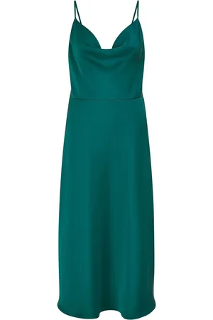 Yumi Satin Cowl Neck Midi Dress AU 16