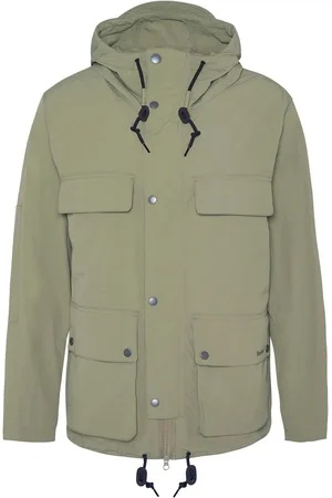 Barbour Green Re-Eng Durham Bleache Jacket L