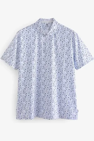 Next Active Print Golf Polo Shirt 5XL