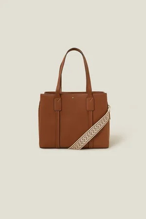 Accessorize Natural Webbing Strap Tote Bag one