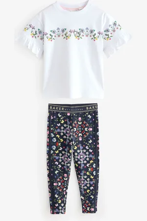 Ted Baker Navy Floral Print T-Shirt and Leggings Set 7 Years (122cm)