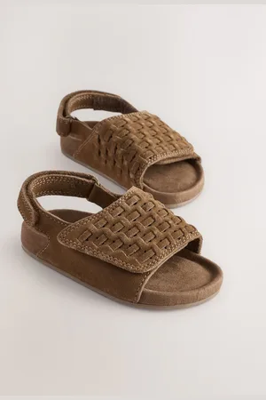 Next Tan Brown Standard Fit (F) Touch Fastening Corkbed Sandals AU 6 (EU 23)