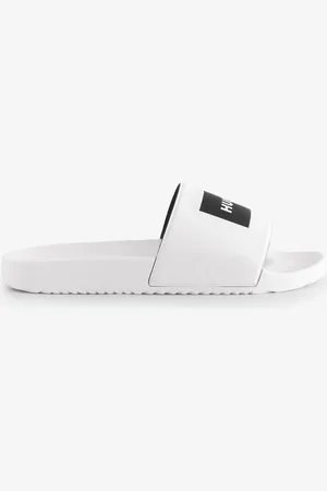 HUGO BOSS White Logo Label Sliders AU 8 (EU 42)