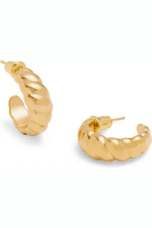 Katie Loxton Gold Tone Harper Twist Hoop Earrings One