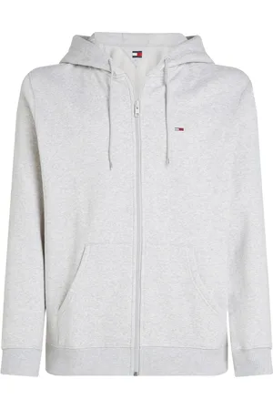 Tommy Hilfiger Grey Grey Flag Zip Up Hoodies XS