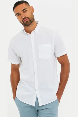 Threadbare Linen Blend Short Sleeve Shirt XXL
