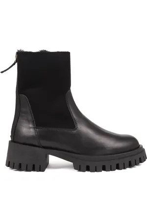 JONES BOOTMAKER Leonarda Heeled Ankle Black Boots AU 8 (EU 39)