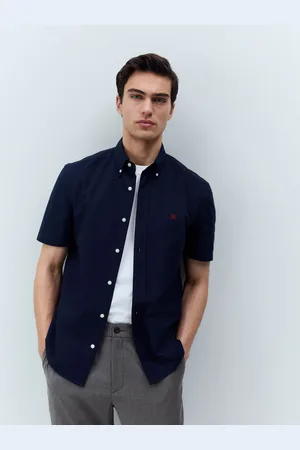 Next Regular Fit 100% Organic Cotton Oxford Short Sleeve Shirt XXL