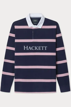 Hackett Heritage Regatta Striped Rugby Polo S