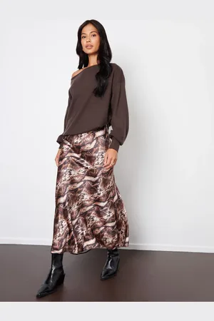 Threadbare Maxi Satin Slip Skirt AU 12