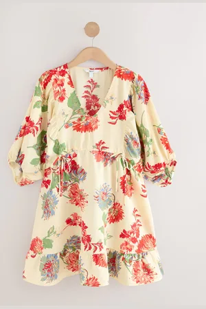 Next Volume Sleeve Tie Mini Dress AU 14 Petite