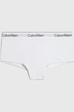 Calvin Klein White Logo Cotton Boxers XS