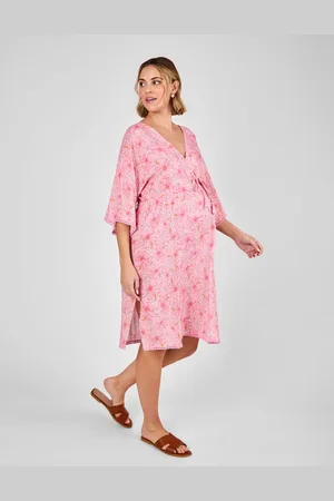 JoJo Maman Bébé Floral Maternity Mini Kaftan Dress M