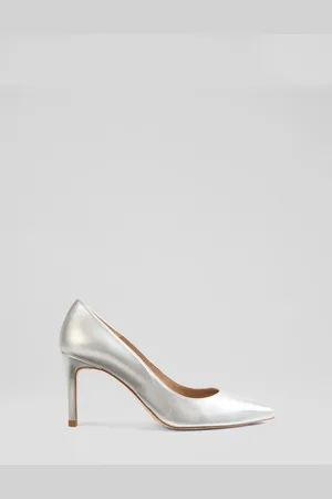 LK Bennett Floret Leather Stiletto Heel Court Shoes AU 9 (EU 40)