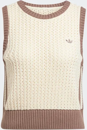 adidas Cream Knitted Vest 20