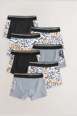 Next Pastel Grafitti Print Trunks 7 Pack (2-16yrs) 5