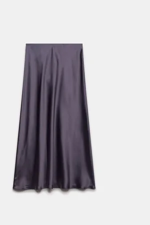 mint&berry Satin Maxi Slip Skirt M