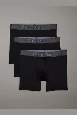 Calvin Klein Black Boxer Briefs 3 Pack with Micro Stretch S