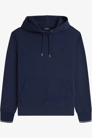 Fred Perry Tipped Overhead Hoodie L