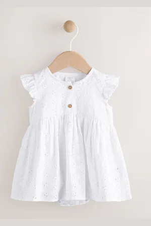Next Baby Broderie Woven Integral 100% Cotton Dress (0mths-2yrs) 12