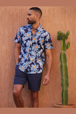 Threadbare Print Short Sleeve Shirt S