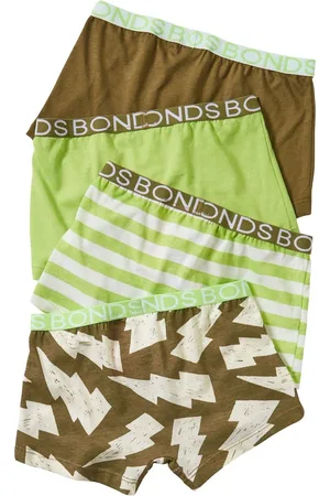Bonds Green Stripe Boxers 4 Pack 3