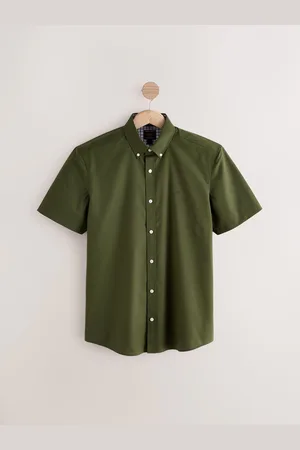 Next Stretch Oxford Short Sleeve Shirt L
