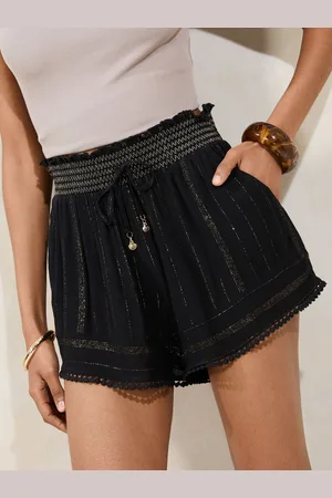 Lipsy London Petite Beach Shorts with Pom Trim XS