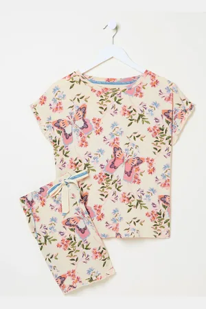 Fat Face FatFace Multi Butterfly Pyjama Shorts Set M