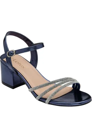Lotus Blue Heeled Strappy Sandals AU 6 (EU 37)