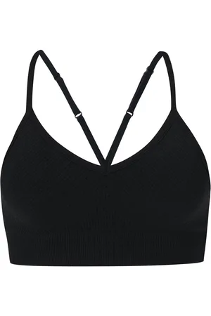 Sweaty Betty Black Soft Ribbed Bra XL
