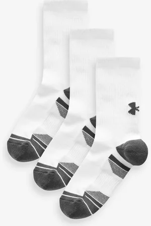 Under Armour White Performance Tech Crew Socks 3 Pack L